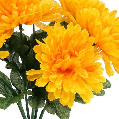 gjenstander Chrysanthemum gul med 7 blomster