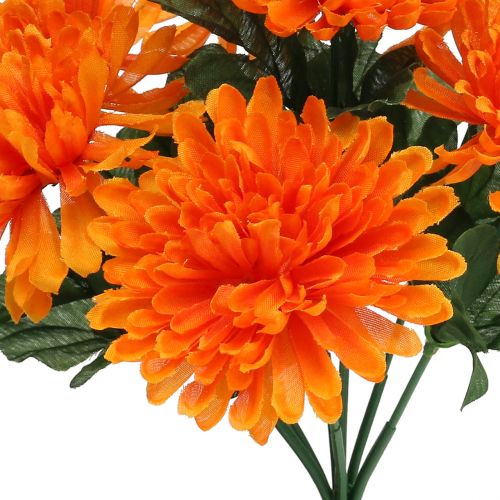 gjenstander Chrysanthemum orange med 7 blomster