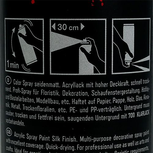 Floristik24 Farge spraymatt mørk rød 400ml