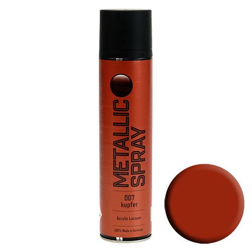 Floristik24 Fargespray metallisk blankt kobber 400ml