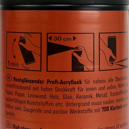 Floristik24 Fargespray metallisk blankt kobber 400ml