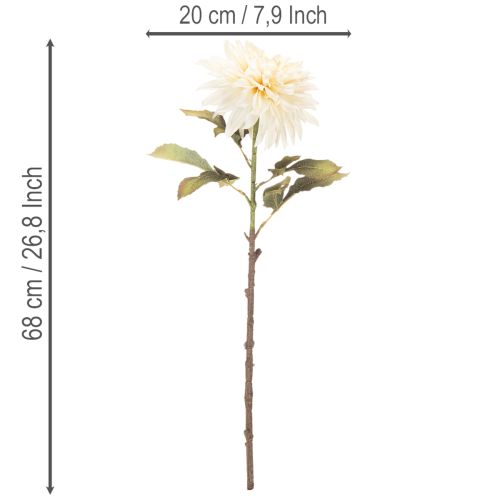 Kunstig dahliablomst til vase 68 cm | Floristik24.no