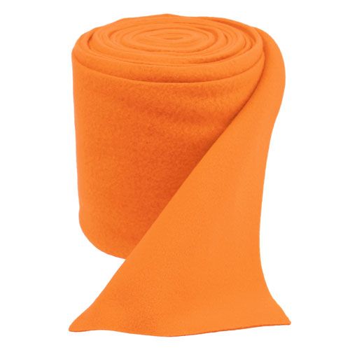 Floristik24 Dekorativ fleece oransje 15cm 5m