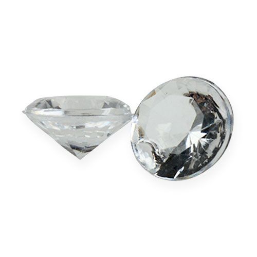gjenstander Deco diamanter 12mm natur 170stk