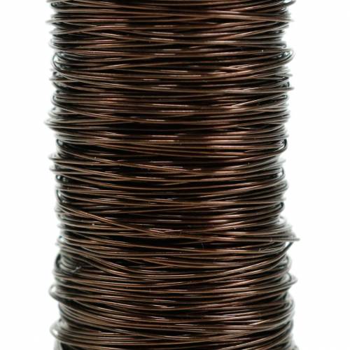 Dekorativ emaljert tråd Ø0,30mm 30g / 50m brun