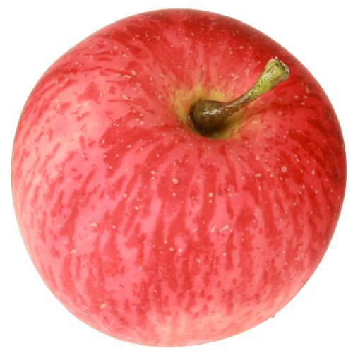 Floristik24 Liten dekorativ eple rød gul kunstig frukt med ekte berøring 5,5 cm 1 stk