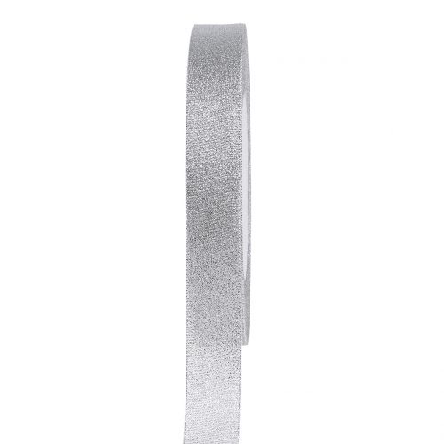 Dekorativt bånd sølv 15mm 22,5m