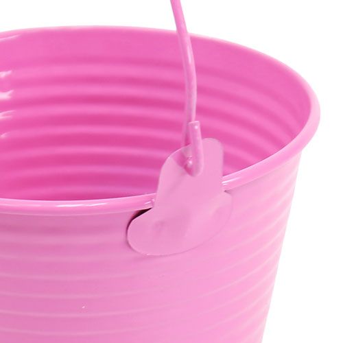 Floristik24 Dekorbøtte rosa Ø11cm H10cm