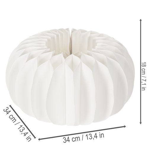 Papirdekorasjonsball, moderne gresskardekorasjon, honeycomb-papir, 34 cm, 2 stk. | Floristik24.no