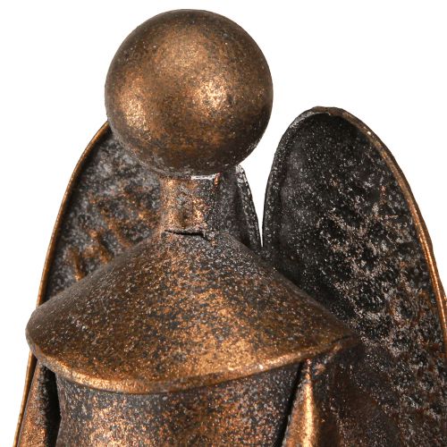 Floristik24 Dekorativ engel med stjernemetall julebronse H52cm