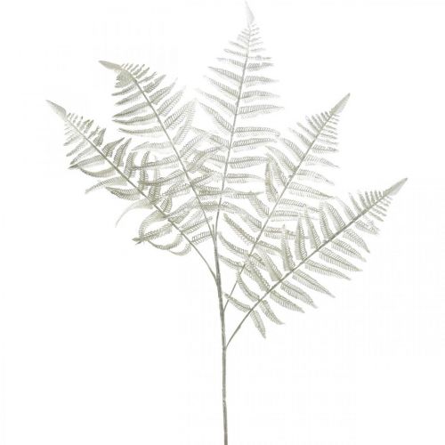 Floristik24 Deco bregne kunstplante bregneblad kunstig bregne hvit L78cm