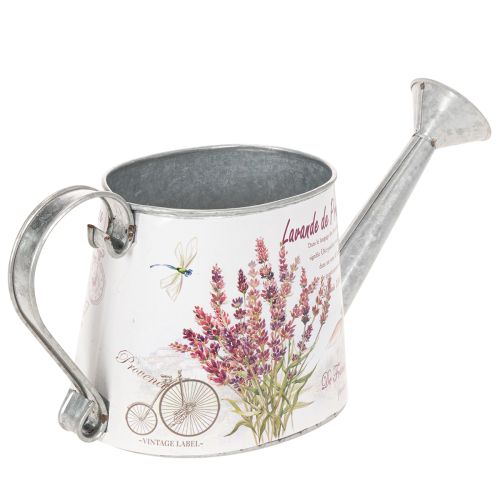 Dekorativ vannkanne i metall, lavendel, retro hagedesign, 30 × 11 × 14,5 cm | Floristik24.no