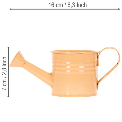 Dekorativt vannkanne-plantesett, metall, 8-delt, flerfarget, 16,5 x 7 cm - ideelle plantebeholdere for balkong og kjøkken | Floristik24.no