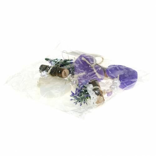 Floristik24 Dekorativ henger lilla, hvit L47cm