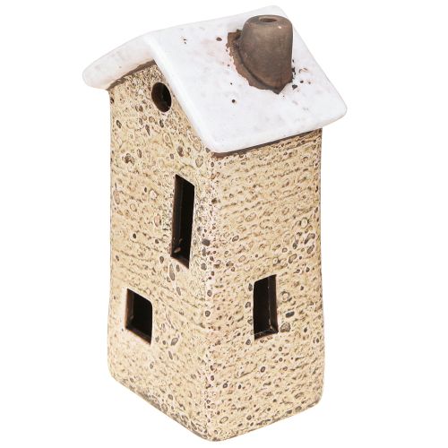 Floristik24 Dekorativt huskeramikk kremrød grå 10/12/13,5 cm 3 stk.