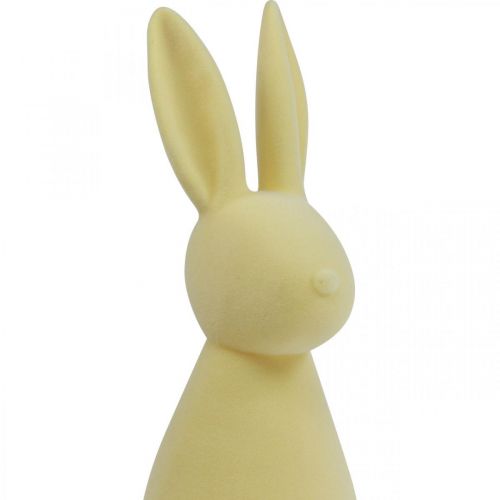 gjenstander Deco Bunny Deco Easter Bunny Flokket Gul H47cm