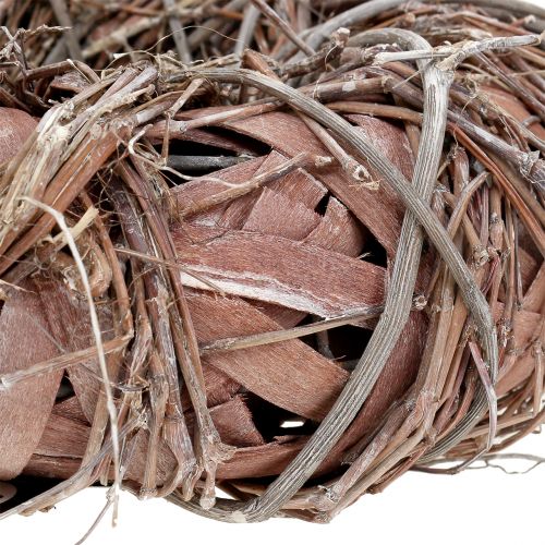 Floristik24 Dekorativ krans natur Ø43cm hvitvasket