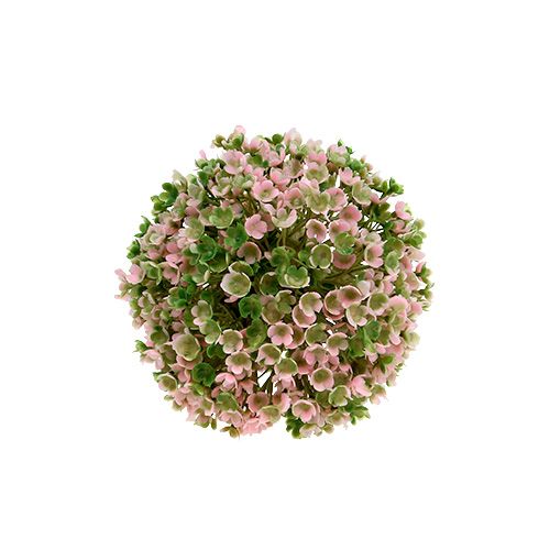 Floristik24 Mini dekorativ kule rosa-grønn kunstig Ø10cm 1stk