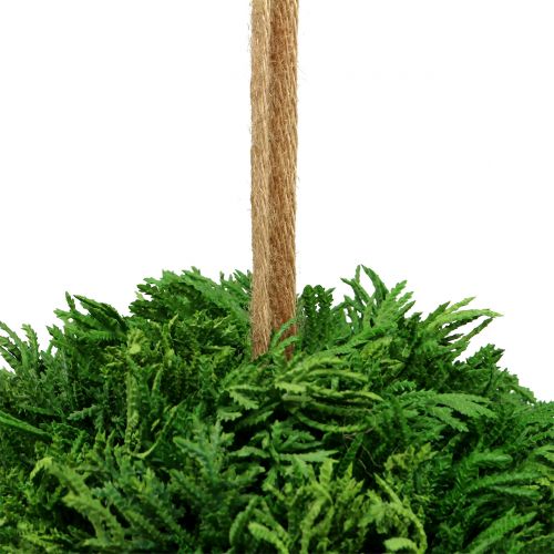 Kunstig plantekule for hengende grønn Ø20cm