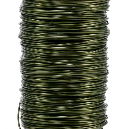 gjenstander Deco Emaljert Wire Olivengrønn Ø0,50mm 50m 100g