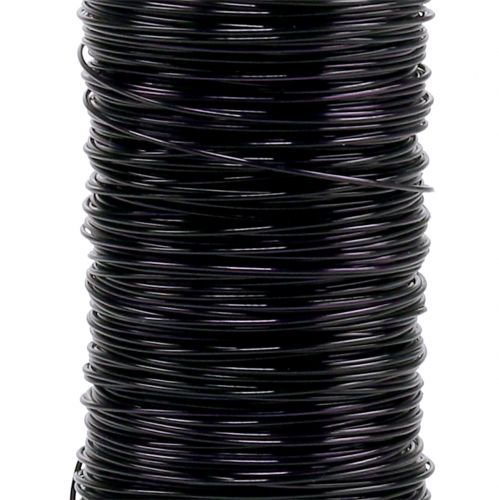 gjenstander Deco Emaljert Wire Sort Ø0,50mm 50m 100g
