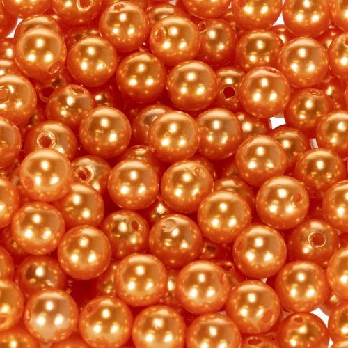 Dekorative oransje perler, 8 mm, 250 stk. | Floristik24.no