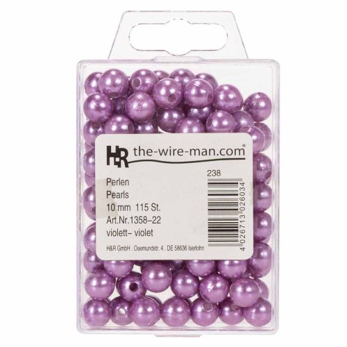 Dekorperler Ø10mm lilla 115 stk | Floristik24.no
