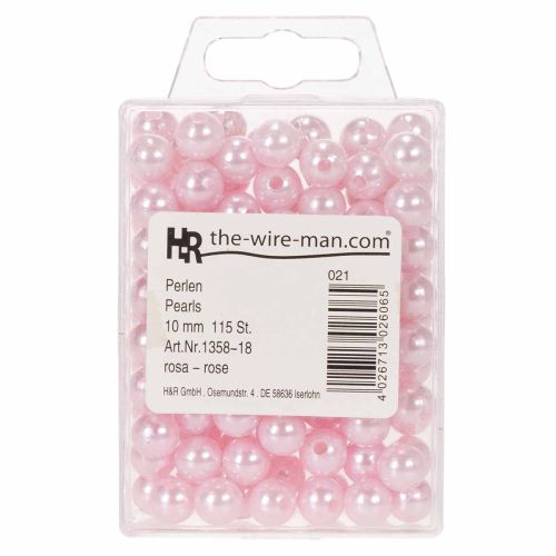 Dekorperler Ø10mm rosa 115 stk | Floristik24.no