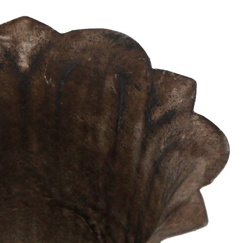 Floristik24 Dekorativ trofé antikk mini plantepotte gråbrun Ø12cm H13cm