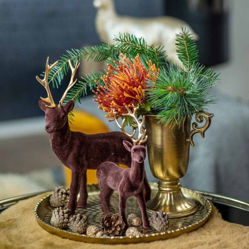 Floristik24 Dekorativ kopp med håndtak gylden Ø11cm H17,8cm antikk utseende