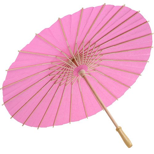 Floristik24 Dekorativ paraply rosa Ø60cm H42cm