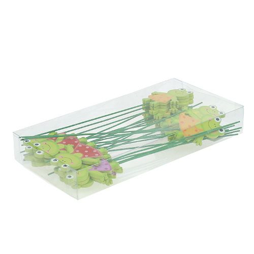 Floristik24 Dekorative pinner frosk 7cm 24stk