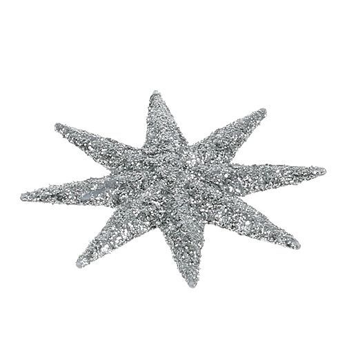 gjenstander Dekorative stjerner sølv Ø5cm 20stk
