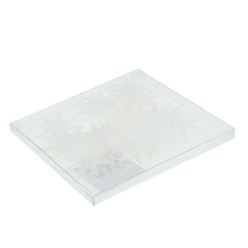 Floristik24 Dekorstjerner hvit Ø5cm 20 stk