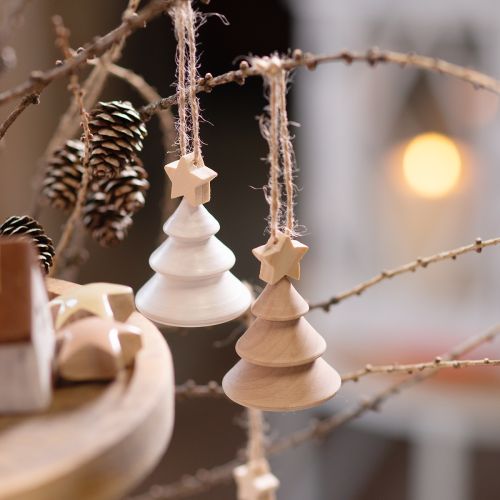 gjenstander Dekorative julepynt i tre, FSC-sertifisert, 6 deler