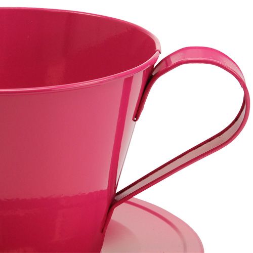 gjenstander Dekorativ kopp rosa Ø16cm H11cm