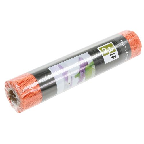 Floristik24 Dekorativt bordløperstoff oransje 26cm x 300cm