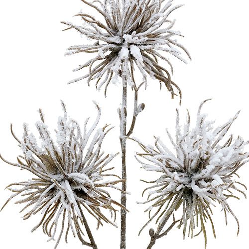 Dekorativ gren med snø 45cm 3stk | Floristik24.no