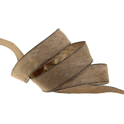 Floristik24 Dekorbånd brun 25mm 20m