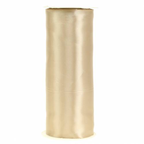 Floristik24 Satengbånd bordbånd champagne 200mm 10m
