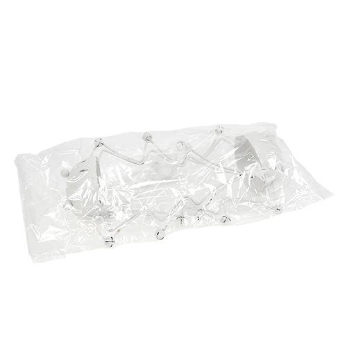 Floristik24 Dekorativt tre med skål for telys hvit 25cm 2stk