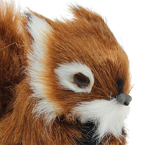 Floristik24 Dekorativ ekorn brun 8,5 cm