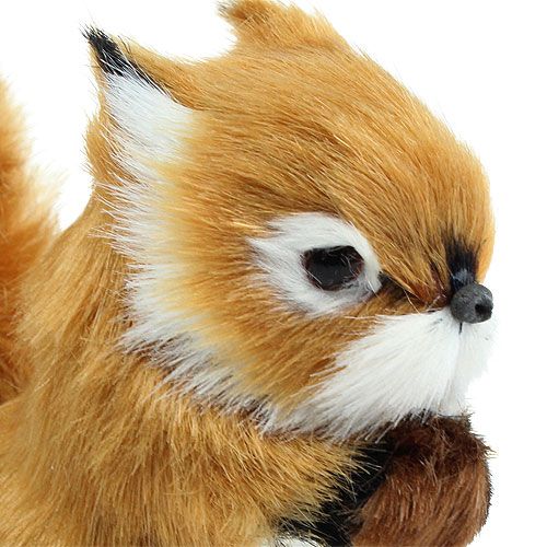 Floristik24 Dekorativ ekorn lysebrun 8,5 cm