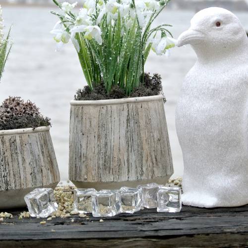 Floristik24 Dekorativ isbit klar 3cm - 4cm 500g