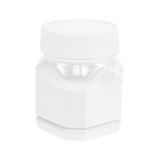 Floristik24 Dekorativ glitter hvit 115g