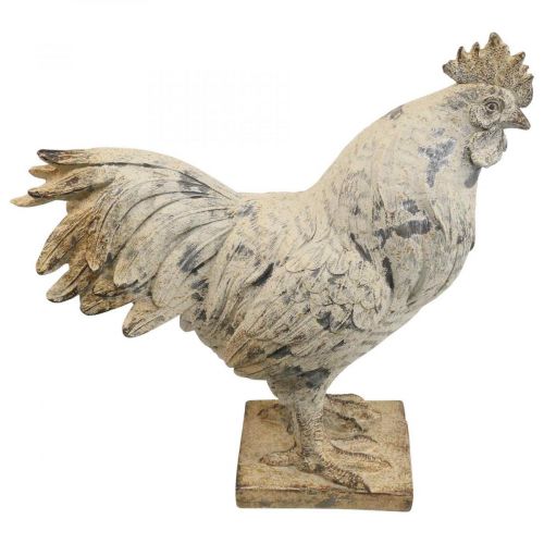 Floristik24 Dekorativ hane for hage dekorativ figur stein utseende H26cm