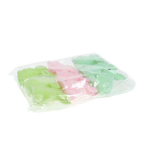 Floristik24 Dekorativ bunny pastell ass. 9,5cm 9stk