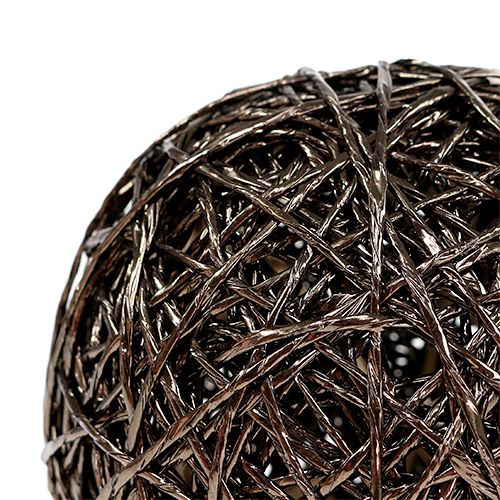 Dekorativ ball mørk brun Ø15cm | Floristik24.no