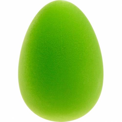 Dekorativt påskeegg grønt H25cm påskepynt flokket dekorative egg
