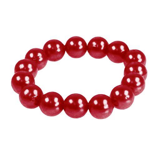 Floristik24 Deco perler rød Ø8mm 250p